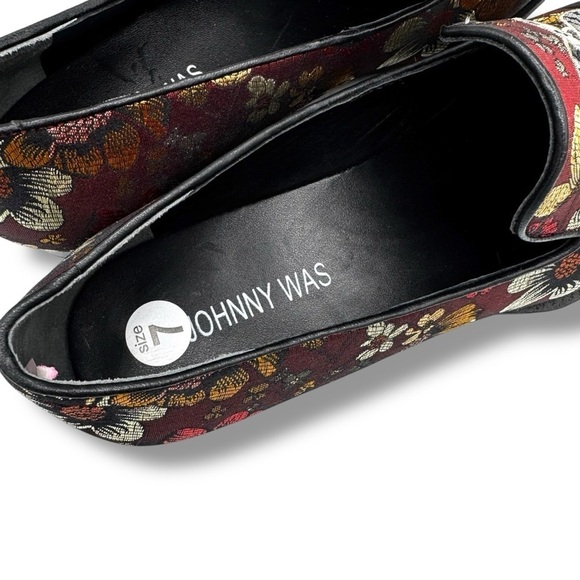 Johnny Was Jacquard Floral Embroidered Snake Loafers, Lunar New Year, Size 7 - Picture 7 of 11